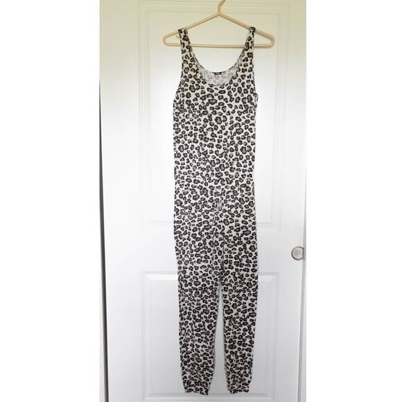 Monrow Anthropologie Leopard One Piece Jumper Size Medium - Picture 2 of 9
